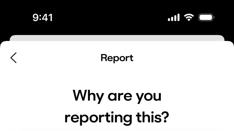 Flag & Report — BFF, Social UI