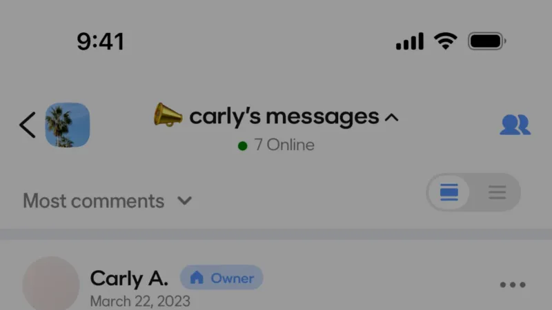 Action Option — BFF, Social UI