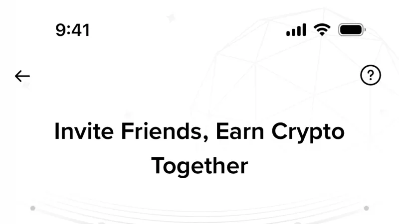 Invite & Refer Friends — Binance, Fintech UI