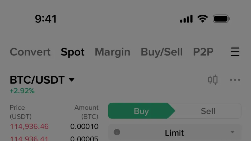 Status Dot — Binance, Fintech UI