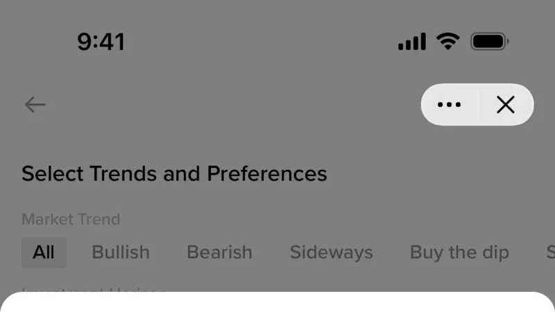 Carousel — Binance, Fintech UI
