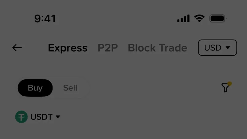 Suggestions & Similar Items — Binance, Fintech UI