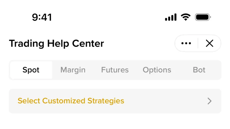 Help & Support — Binance, Fintech UI