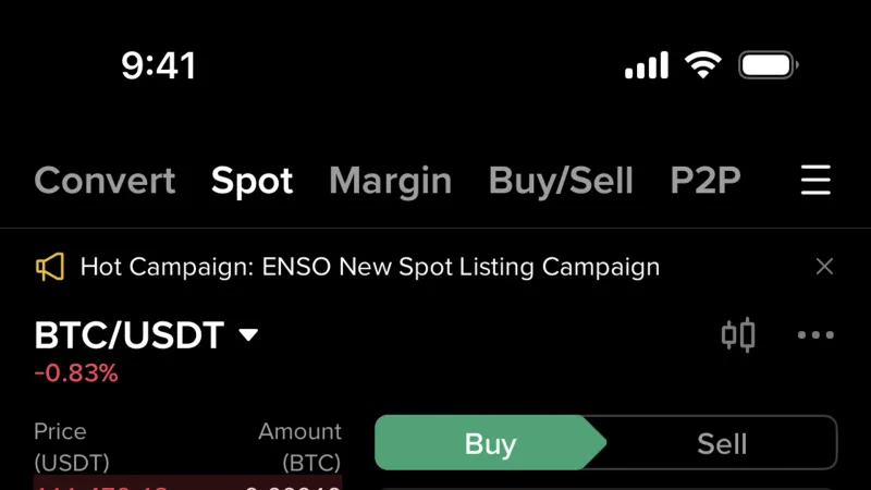 Dark Mode — Binance, Fintech UI