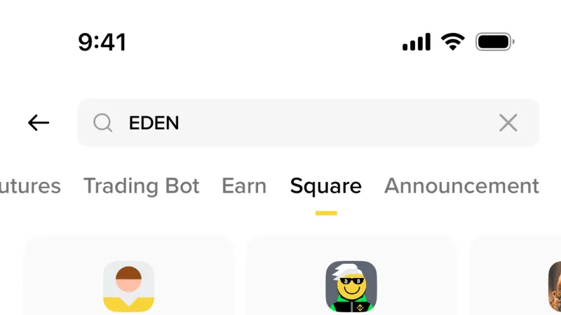 Carousel — Binance, Fintech UI