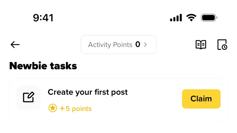 Goal & Task — Binance, Fintech UI