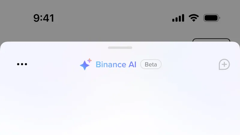 Chat Bot — Binance, Fintech UI