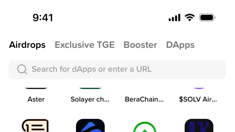 Accordion — Binance, Fintech UI