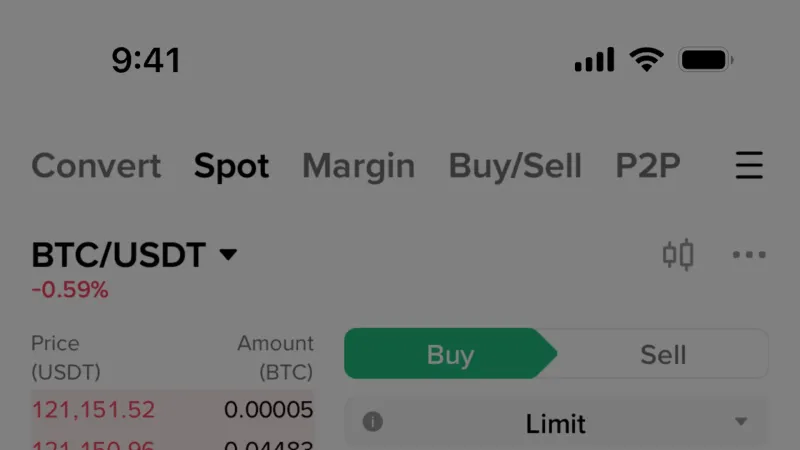 Set — Binance, Fintech UI