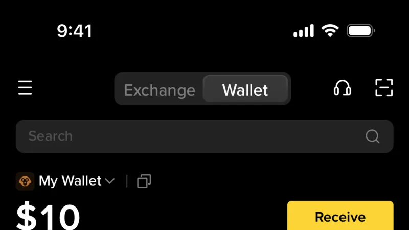 Dark Mode — Binance, Fintech UI