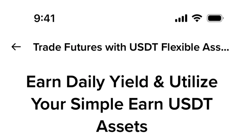 Feature Info — Binance, Fintech UI