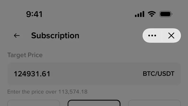 Date Picker — Binance, Fintech UI
