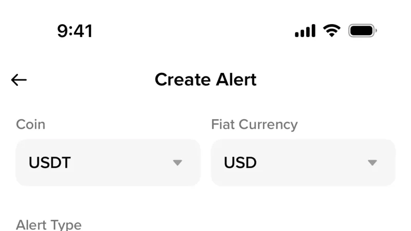 Schedule — Binance, Fintech UI