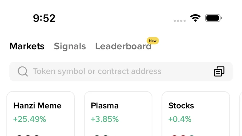 Binance — Fintech, интерфейс, скриншот 1004