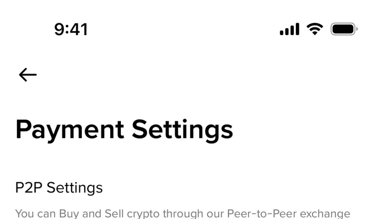 Binance — Fintech, интерфейс, скриншот 1064