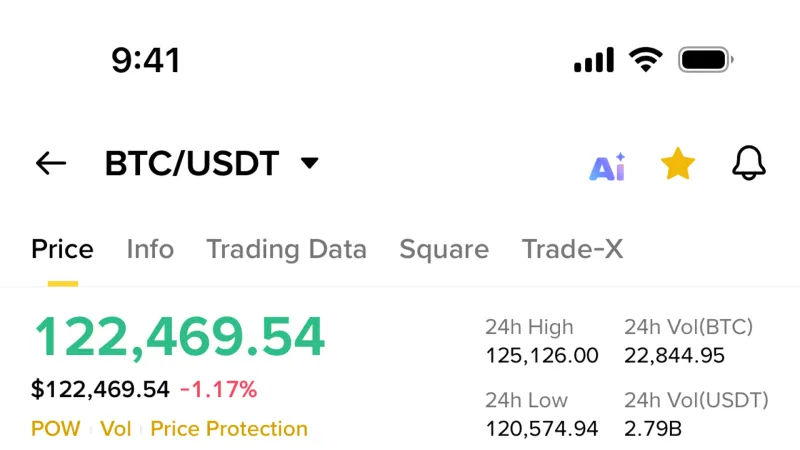 Binance — Fintech, интерфейс, скриншот 1066