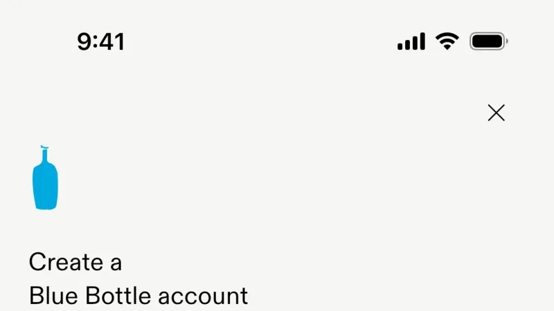 Blue Bottle Coffee — Signup, Text Field, скриншот 2/104