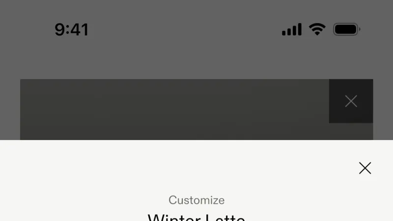 Segmented Control — Blue Bottle Coffee, Food & Drink UI