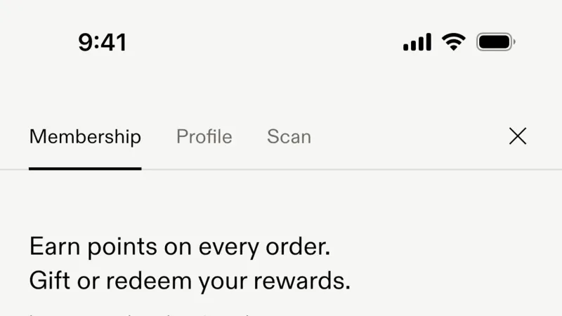 Promotions & Rewards — Blue Bottle Coffee, Food & Drink UI