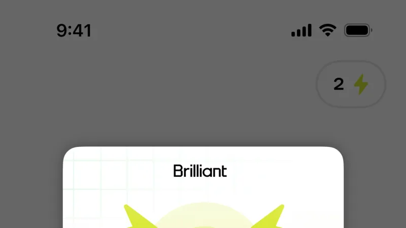 Bottom Sheet — Brilliant, Education UI
