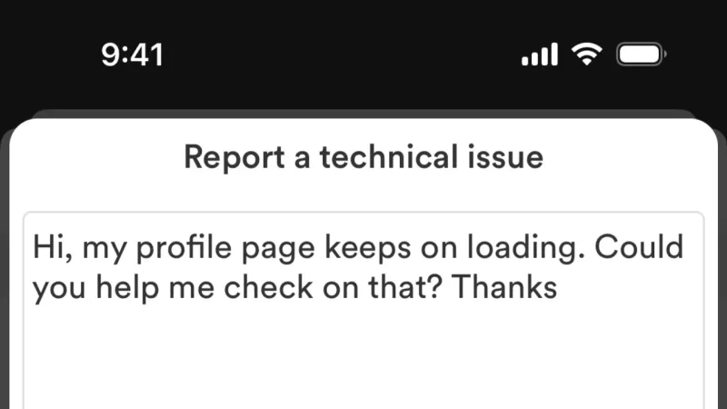 Flag & Report — Bumble, Social UI