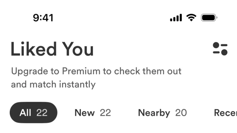Tab — Bumble, Social UI