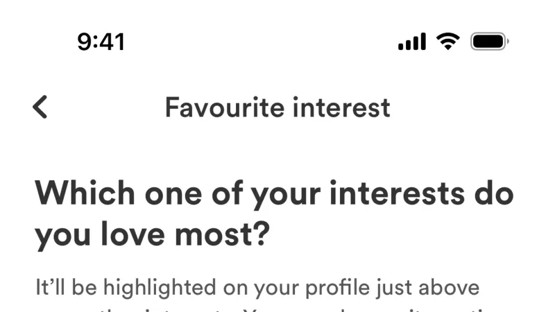 Select — Bumble, Social UI