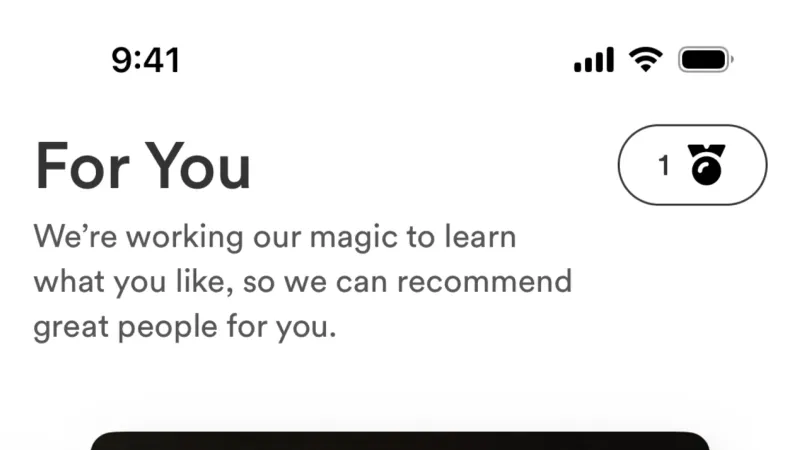 Carousel — Bumble, Social UI