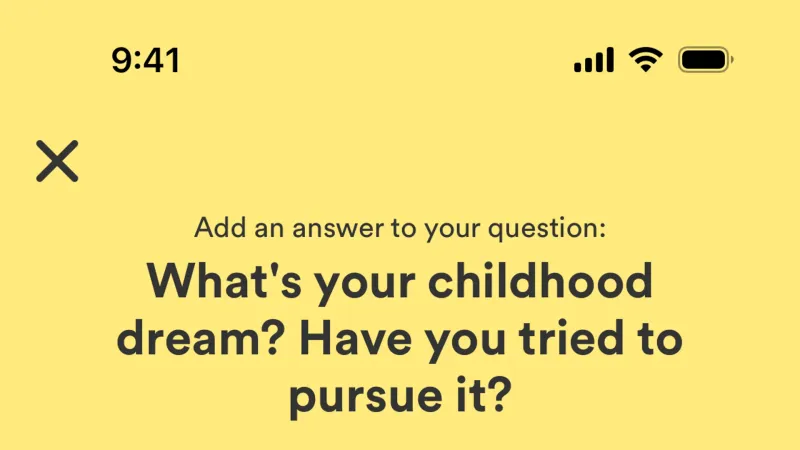 Quiz — Bumble, Social UI