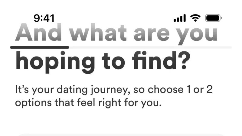 Checkbox — Bumble, Social UI