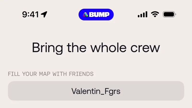 Search Bar — Bump, Social UI