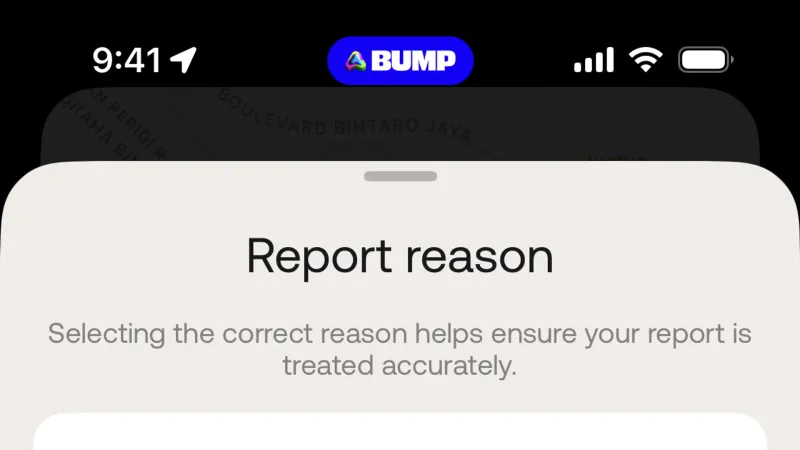 Flag & Report — Bump, Social UI