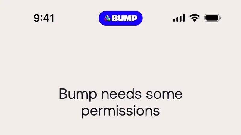 Error — Bump, Social UI