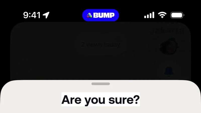 Delete & Deactivate Account — Bump, Social UI