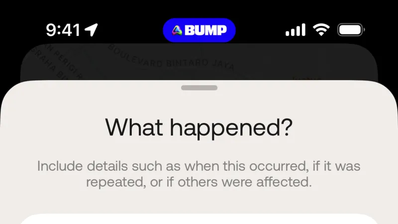 Flag & Report — Bump, Social UI