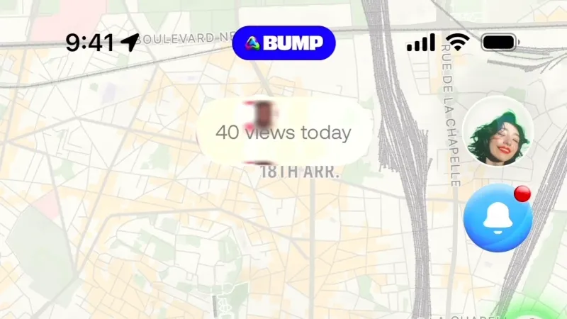 Floating Action Button — Bump, Social UI