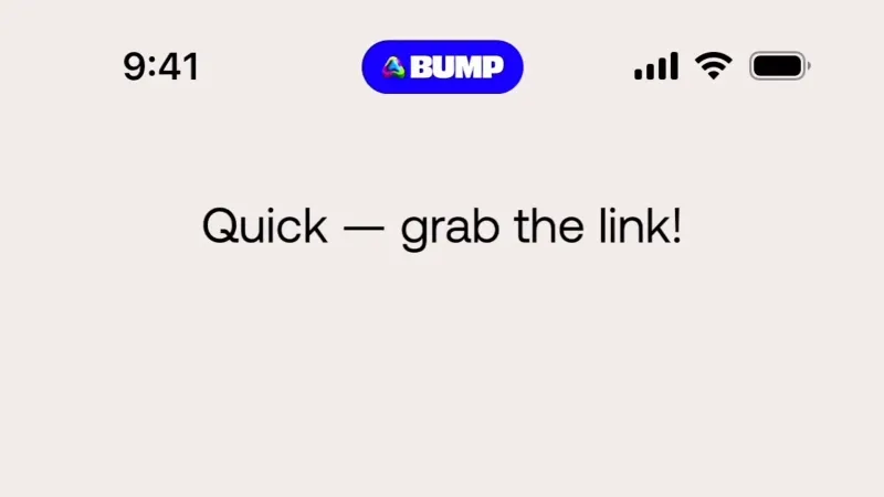 Share — Bump, Social UI