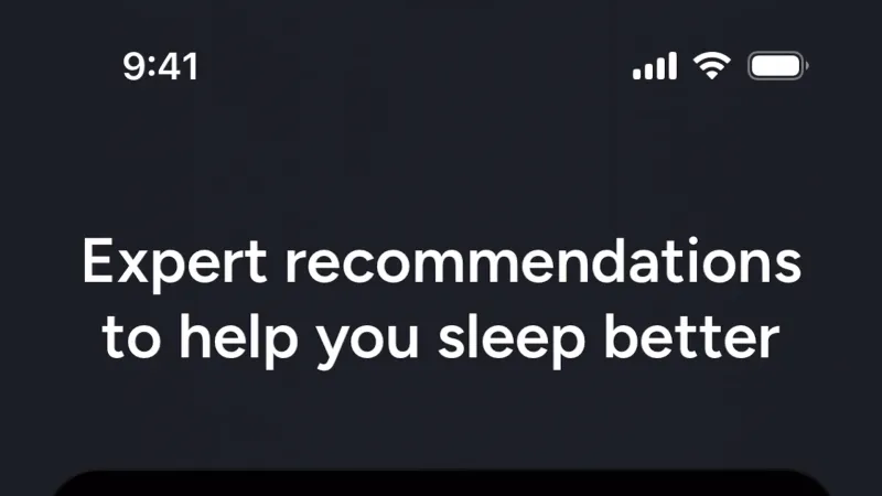 Card — Calm Sleep, Health UI