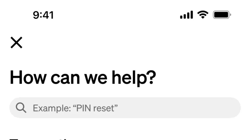 Help & Support — Cash App, Fintech UI