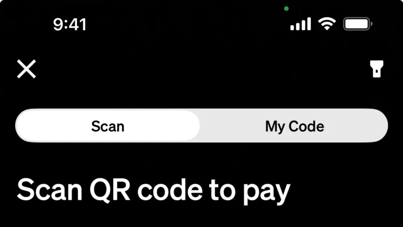 Camera & Scanner — Cash App, Fintech UI