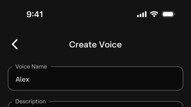 Text Field — Character.AI, AI & ML UI