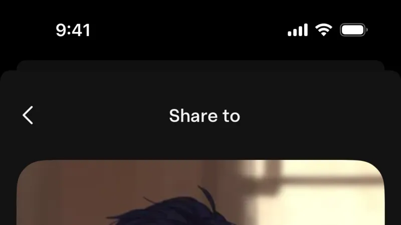 Share — Character.AI, AI & ML UI