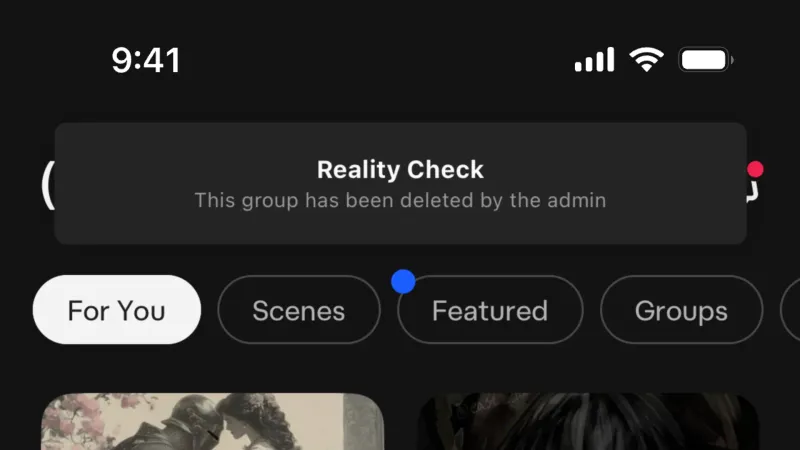 Toast — Character.AI, AI & ML UI