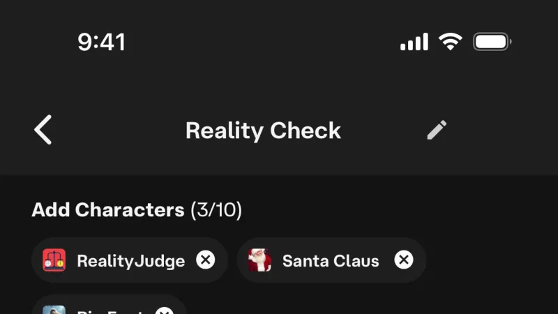 Chip — Character.AI, AI & ML UI