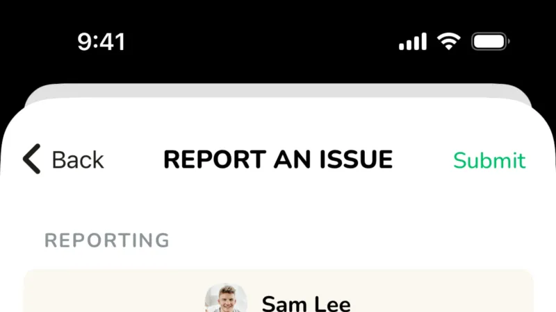 Flag & Report — Clubhouse, Social UI