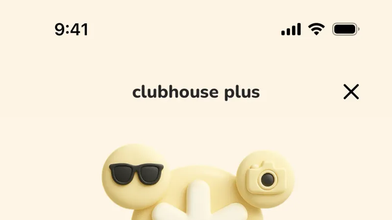 Subscription & Paywall — Clubhouse, Social UI