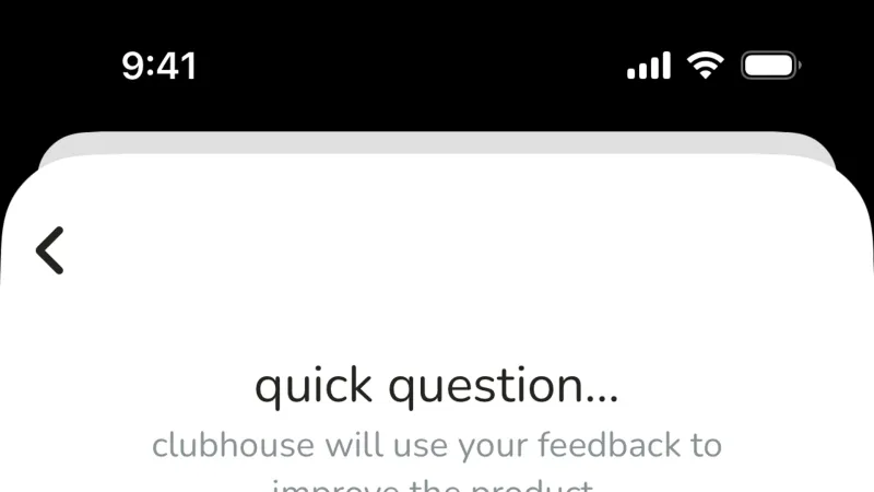 Delete & Deactivate Account — Clubhouse, Social UI