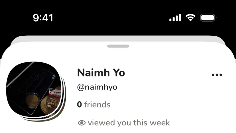 Toolbar — Clubhouse, Social UI