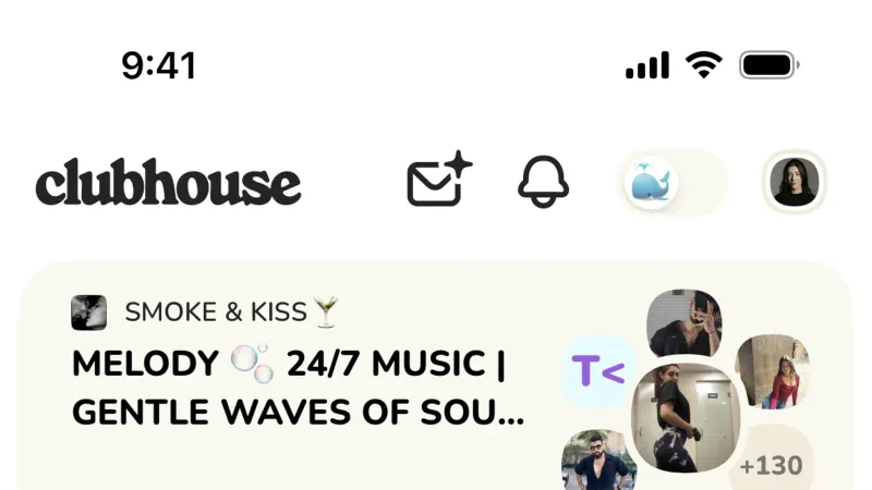 Drawer — Clubhouse, Social UI