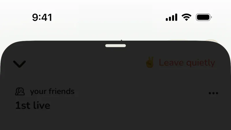 Dialog — Clubhouse, Social UI